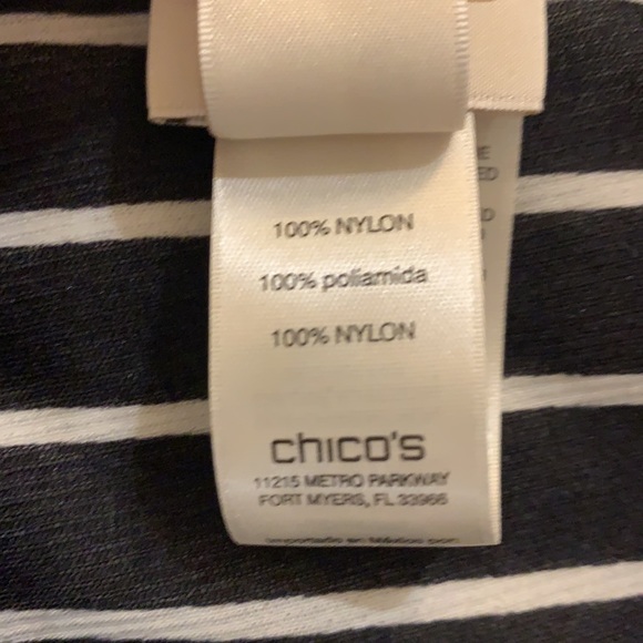 Chico’s Striped Button Down Tunic - Picture 5 of 5